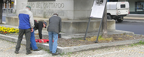 Gottardo Wanderweg, Denkmal Airolo